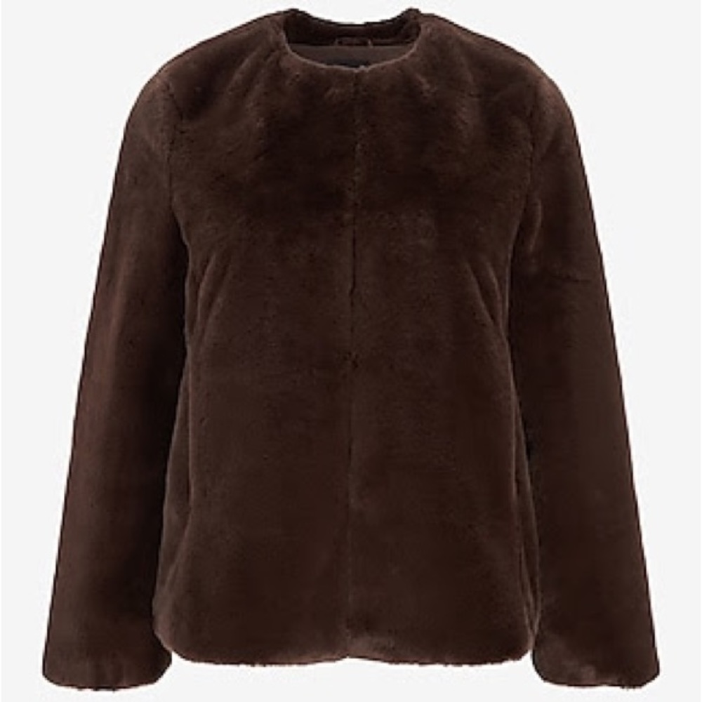 EXPRESS Faux Fur Coat